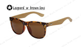 Men Bamboo Sunglasses Metal Nail Geek Sunglass Women Brand Wood Glasses Oculo De Sol Unisex