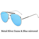 AOFLY Sunglasses Women brand Men Metal sun glasses coating Glasses European style S1731