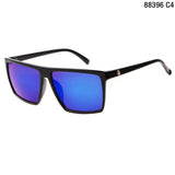 STORY Style Steampunk Square Sunglasses Men SKULL Logo All Black Coating Glasses Women Retro gafas de sol