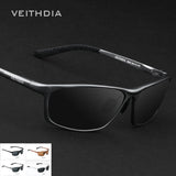 Aluminum Men's Polarized Sunglasses Sports Sunglass Men Driving Blue Mirror Sun Glasses Goggle VEITHDIA 6520 sunglasses
