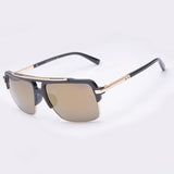 AOFLY Classic Half Metal Sunglasses Men Brand Glasses mirror Women's Sun glasses Gafas UV400