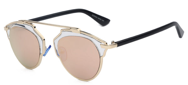 Totalglasses Gold Metal Sunglasses Women Original Brands Sunglasses Style Sunglases