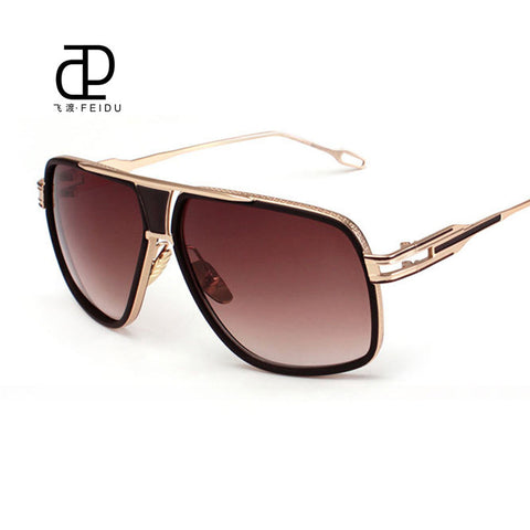 FEIDU Rectangle Sunglasses Women Men Mirror Sun Glasses Unisex UV400 Gafas De Sol