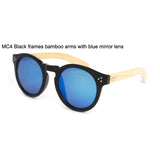 Retro trend sunglasses vintage bambu round sunglasses women men 3204