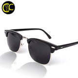 Classic Half Metal Sunglasses Men Women Brand Mirror Sun Glasses Gafas UV400 Man Shades CC0462