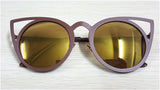 Women sunglasses Vintage cat eye Sun glasses Metal Eyeglasses Frames Mirror shades Sunnies ss309