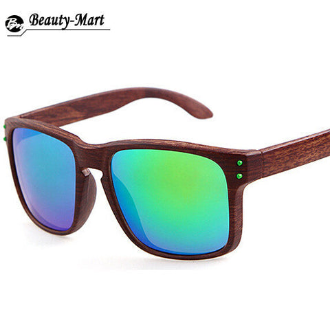 Wood Sunglasses Men Square Sport Outdoor Sun Glasses 11 Color Gafas de sol masculino