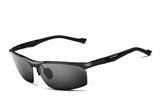 Aluminum Magnesium Sunglasses Polarized Sports Men Coating Mirror Driving Sun Glasses 6589