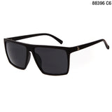 STORY Style Steampunk Square Sunglasses Men SKULL Logo All Black Coating Glasses Women Retro gafas de sol