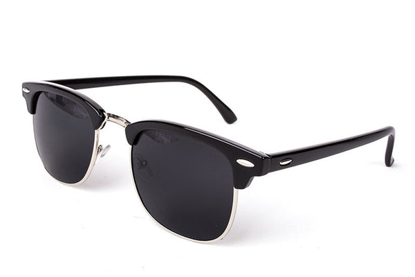 Half Metal Sunglasses Men Women Brand Glasses Mirror Sun Glasses Gafas UV400 Classic