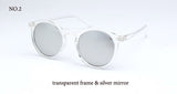 BOUTIQUE multicolour mercury Mirror glasses men sunglasses women coating sunglass gold round OCUL