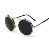 VINTAGE women STEAMPUNK SUNGLASSES round steam punk Men Retro SUN GLASSES sunglasses women