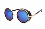 Steampunk Sunglasses Women Round Glasses Goggles Men Side Visor Circle Lens Unisex Vintage Retro Style Punk M027