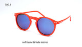 BOUTIQUE multicolour mercury Mirror glasses men sunglasses women coating sunglass gold round OCUL