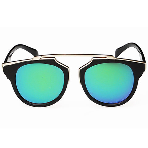 Plastic Wrap Metal Cat Eye Glasses Vintage Sunglasses Women Men Brand Coating Sunglass gafas lentes de sol