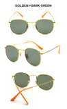 Round Metal Women Sunglasses Brand Circling Glasses Gold Frame Sun Glasses For Mens
