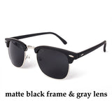 Semi Rimless Classic Shades Mirrored Coating UV400 Sunglasses Men Women Brand Sun Glass 3016 E1580