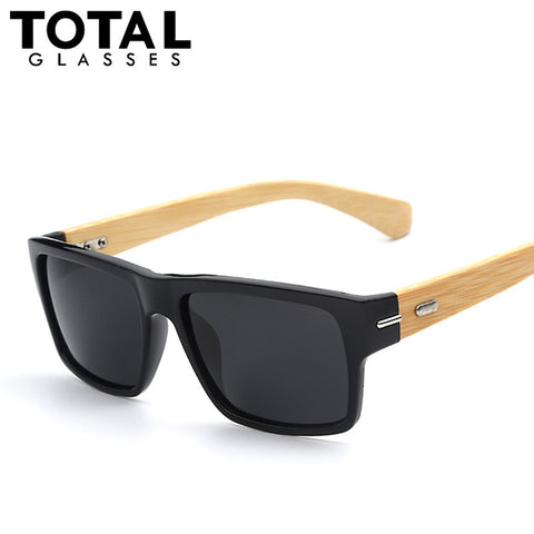 Totalglasses Polarized Sunglasses Men Vintage Bamboo Glasses Sunglass Women Brand Masculino