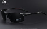 MERRYSTORE Men Brand Aluminum Alloy Polarized Sunglasses Alloy Ultralight Frame Man Polarization Glasses Sports Sunglasses