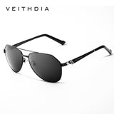 VEITHDIA Brand Stainless Steel Men's Sunglasses Polarized Mirror Lens Driving Sun Glasses men 3559