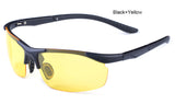Sport Car Driving Polarized Sunglasses Men Half Frame TR90 Sun Glasses Light-Weight Driver Night Vision