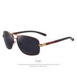 MERRY'S Men Aluminum Polarized Sunglasses EMI Defending Coating Lens Classic Brand Driving Shades S'8714