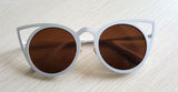 Women sunglasses Vintage cat eye Sun glasses Metal Eyeglasses Frames Mirror shades Sunnies ss309