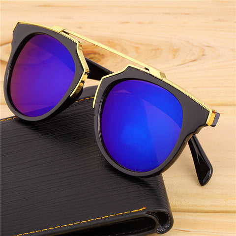Sunglass cat eye coating sunglasses women brand vintage sun glasses men