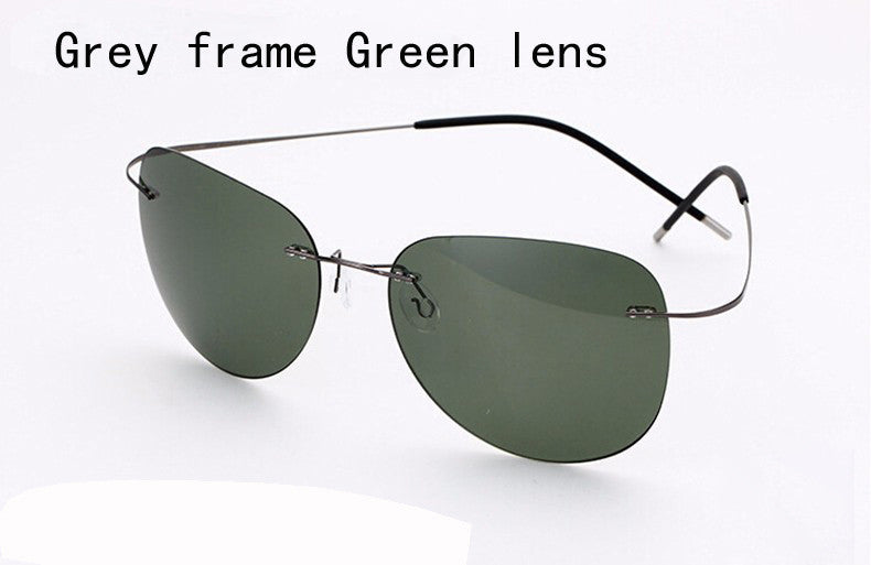 100% Titanium Silhouette sunglasses Polaroid super Light Brand Rimless –  designersunglasshut