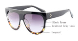 BOUTIQUE Woman Flat Top Mirror Sun Glasses Cat Eye Sunglasses French brand