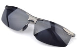 Polarized Sunglasses Night Vision Goggles men's car Driving Glasses Anti-glare Silver/Black Alloy Frame glasses