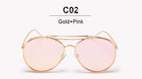 Pilot Oversized Sunglasses Men Women Korea Brand Sun Glasses