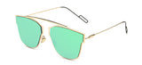 Design Cat Eye Sunglasses Women Or Men Metal Sunglasses Pink UV400 Style D