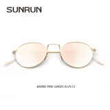 SUNRUN Men Sunglasses Designers Women's Sunglasses Retro Round Mirror Sunglasses Oculo de sol 8229
