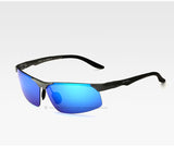 Aluminum Magnesium Polarized Sunglasses Men Sports Sun glasses Night Driving Mirror Goggle 6502