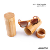 Wooden bamboo sunglasses zebra wood sunglasses