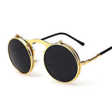 VINTAGE women STEAMPUNK SUNGLASSES round steam punk Men Retro SUN GLASSES sunglasses women