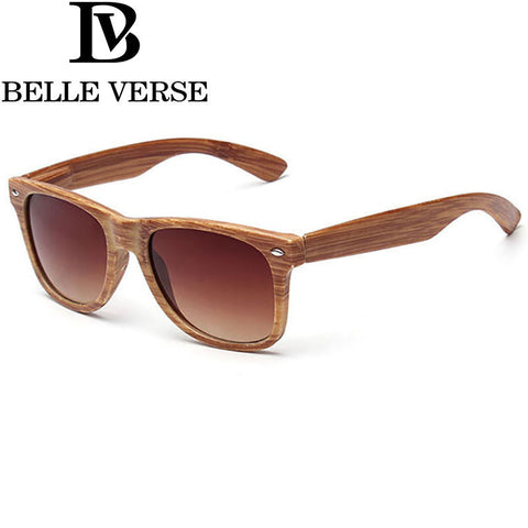 Classic Square Wood Sunglasses Men Women Unisex Wooden Sun Glasses Retro Brand Bamboo Imitation Process UV400