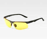 Aluminum Magnesium Polarized Sunglasses Men Sports Sun glasses Night Driving Mirror Goggle 6502