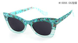 Brand Cat Eye Glasses Kids Sunglasses Vintage Coating Sunglass gafas de sol K13055