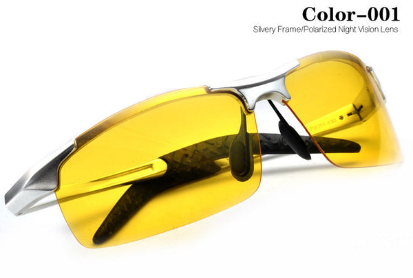 Mens Driving Glasses Polarized Night Vision Men Sunglasses Yellow Sports Goggles Hunting