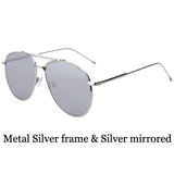 AOFLY Sunglasses Women brand Men Metal sun glasses coating Glasses European style S1731