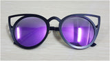 Women sunglasses Vintage cat eye Sun glasses Metal Eyeglasses Frames Mirror shades Sunnies ss309