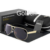 Men's UV400 Polarized coating Sunglasses men Driving Mirrors Sun Glasses for Man with Case Box