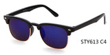 Half-frame Brand Sunglasses Women Men Square Sun Glasses Retro Rimless Eyeware lunttes 6130