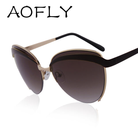 AOFLY Vintage Brand Sunglasses Women Retro Point Men Sun UV400 Protect Glasses Sun Glasses