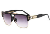 Men sunglasses square semi rimless sun glasses men unisex UV400 occhiali da sole