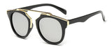 Women brand sunglasses round mirrored shades cat eye glasses ss206