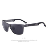 MERRY'S Men Polarized Sunglasses Aluminum Magnesium Sports Sun Glasses Driving Outdoor Glasses Rectangle Shades S'8571