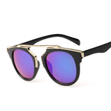 REAL Brand Retro Men Sunglasses Cat Eye Mirror Lens Sunglasses Women polarizado Coating Model